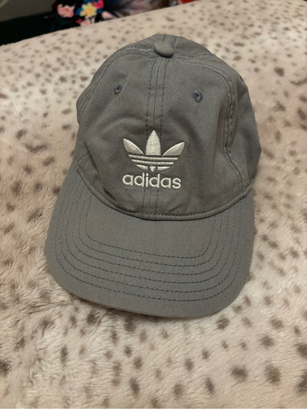 adidas Gray Trefoil Baseball Cap
